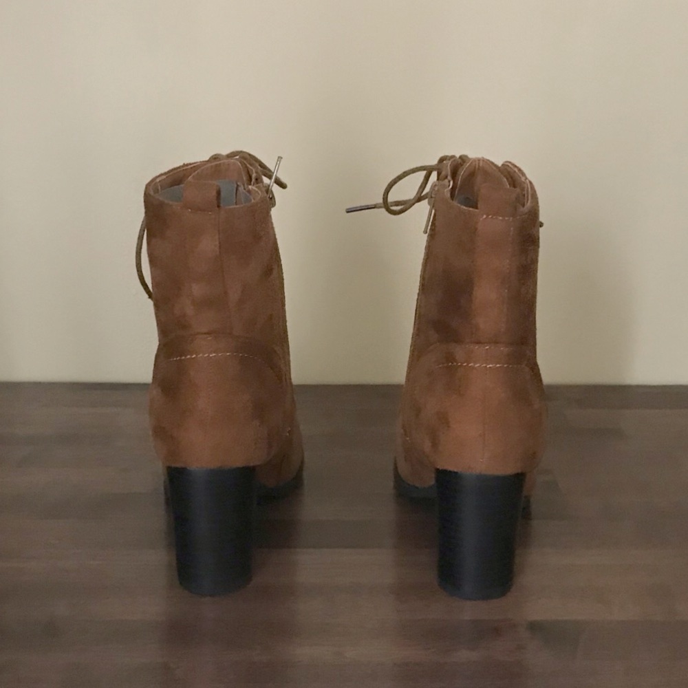 Brown Lace Up Boots - Picture 4 of 5